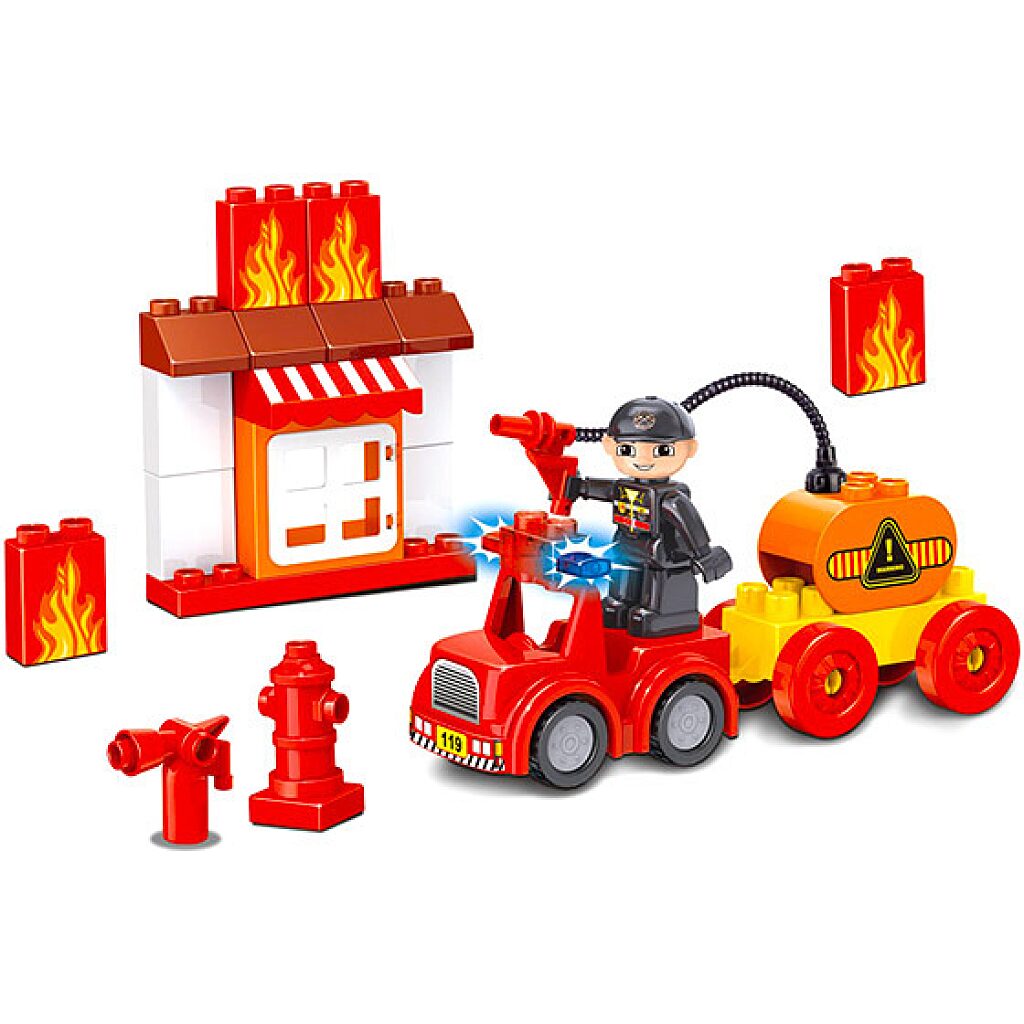 Luna Blocks: Tűzoltó építőjáték - 30 darabos - 2. Kép