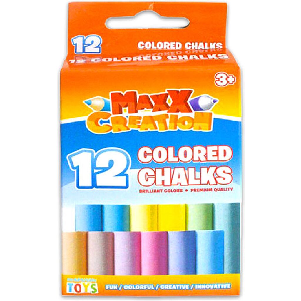 MaxxCreation: 12 darabos táblakréta - színes - 1. Kép