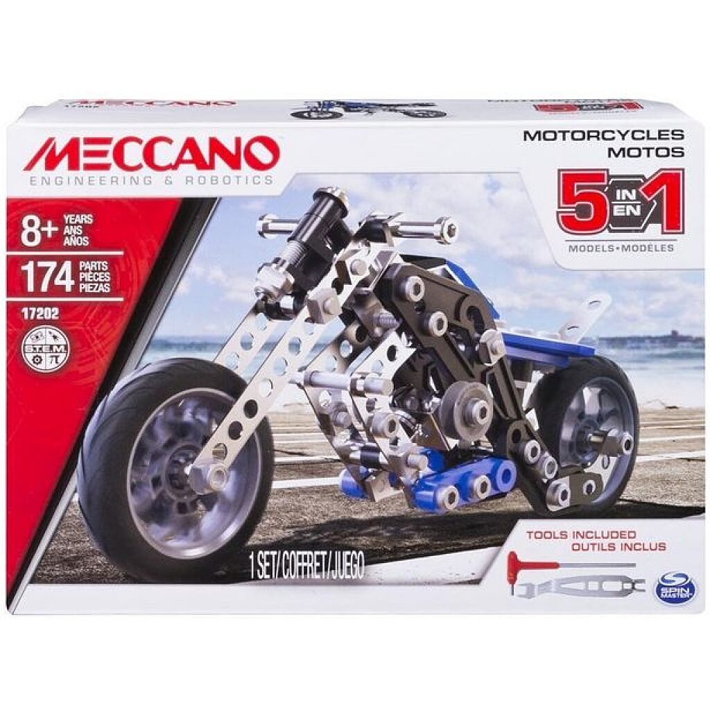 Meccano Modell Motorkerékpár - 1. Kép