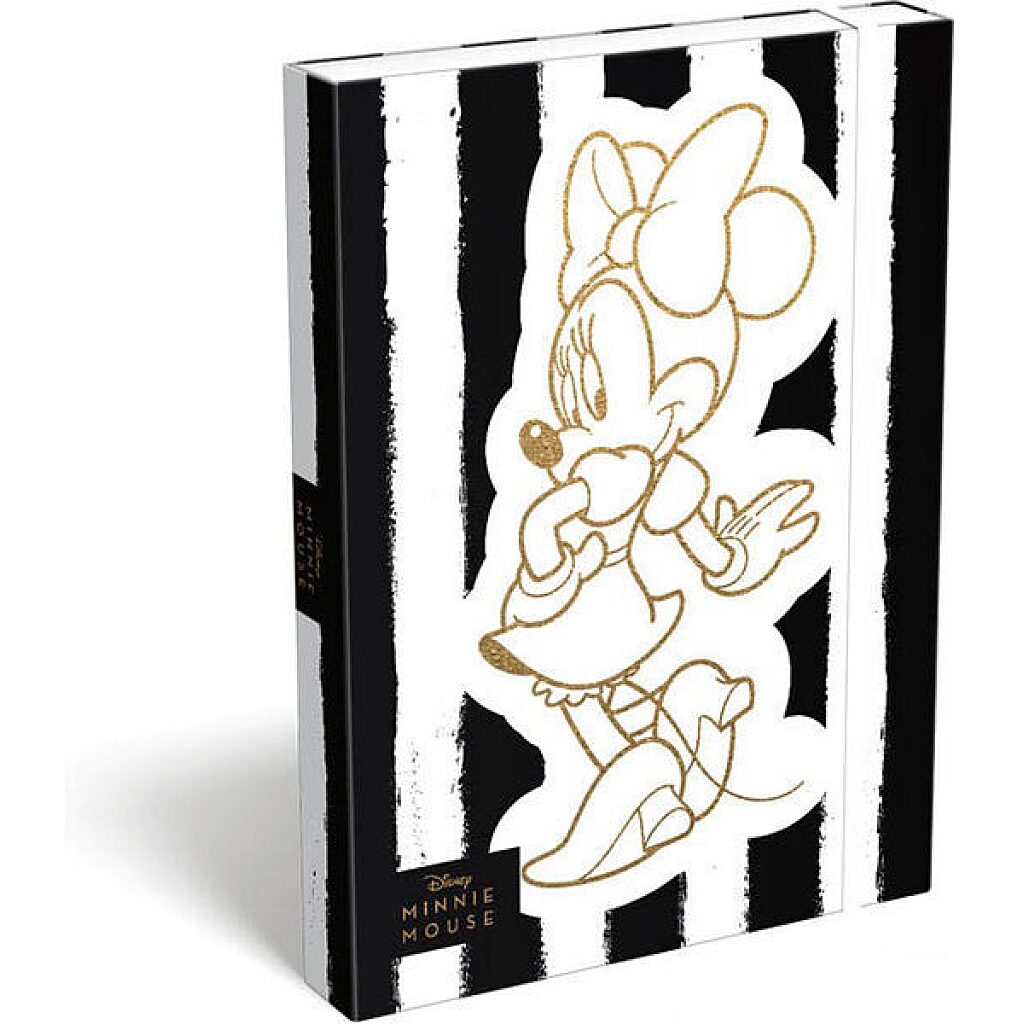 Minnie Fashion: Exkluzív A4 Füzetbox - fehér csíkos - 1. Kép