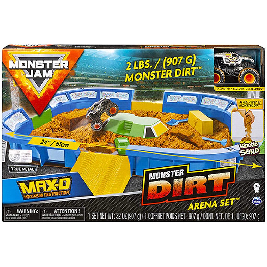 Monster Jam: Dirt Aréna játékszett MAX-D autóval - 1. Kép