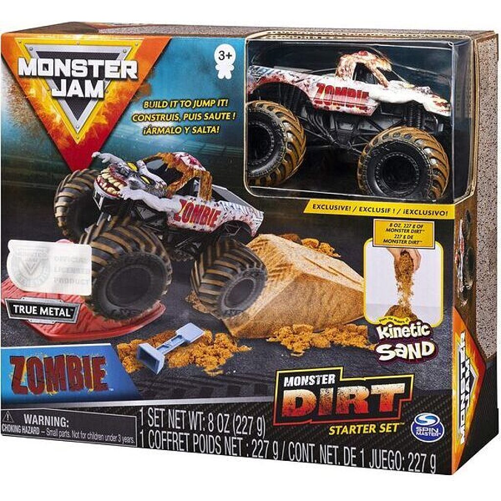 Monster Jam: Zombie kezdőszett kinetikus homokkal - 1. Kép