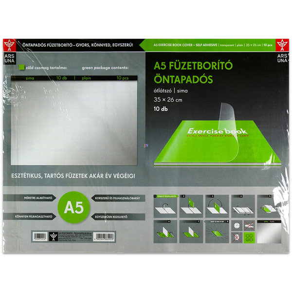 Öntapadós tankönyv és füzet borító fólia - A5