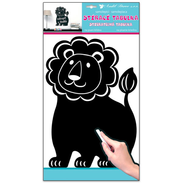 Oroszlán alakú írható fali matrica - 1. Kép