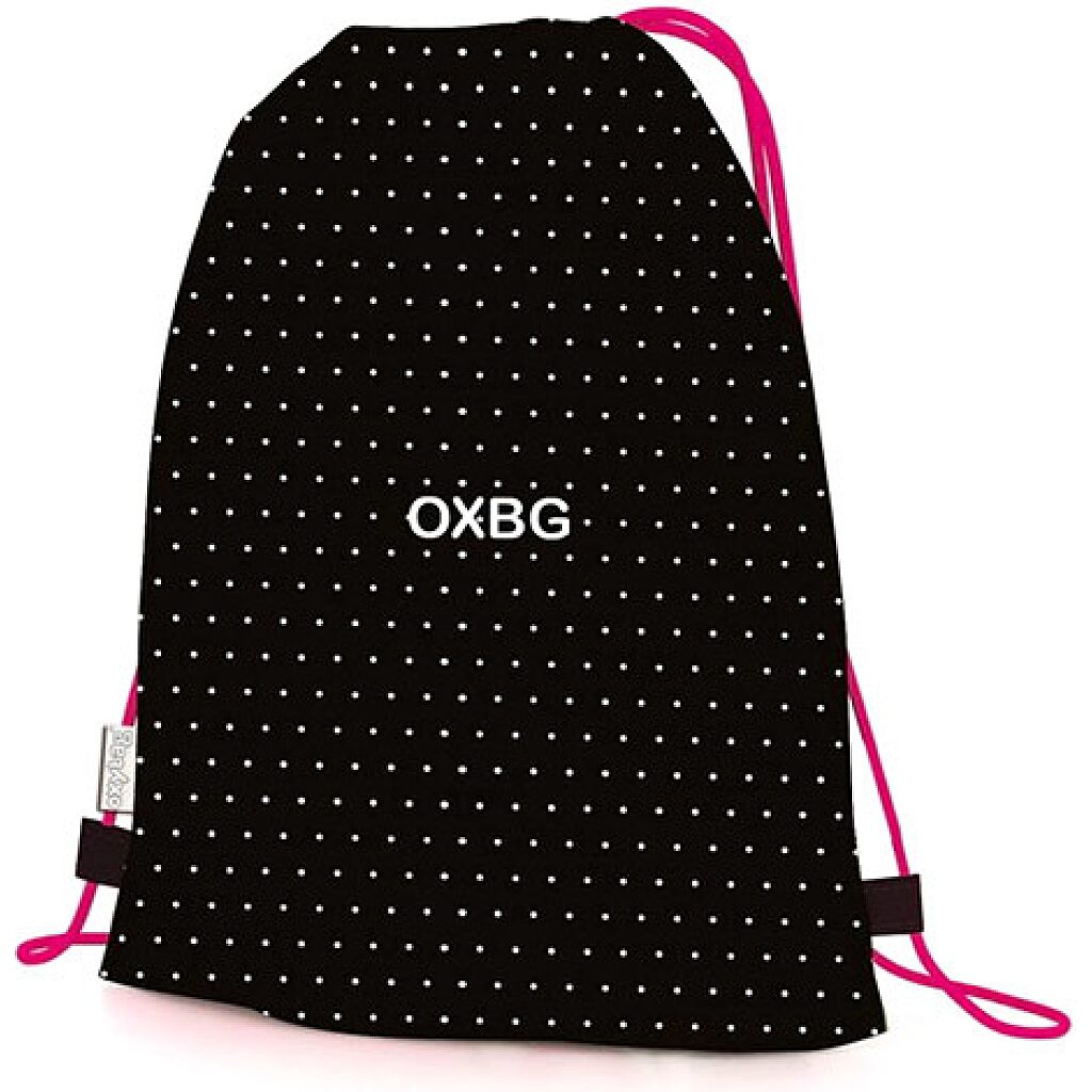 Oxybag: Pöttyös tornazsák - fekete-pink - 1. Kép