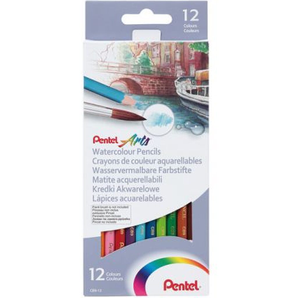 Pentel: Aquarell színes ceruza - 12 darab - 1. Kép