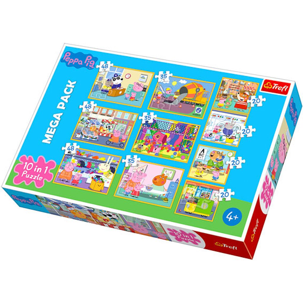 Peppa malac: Peppa malac a barátaival 10 az 1-ben puzzle - 1. Kép