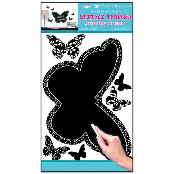 Pillangó alakú írható fali matrica - 1. Kép