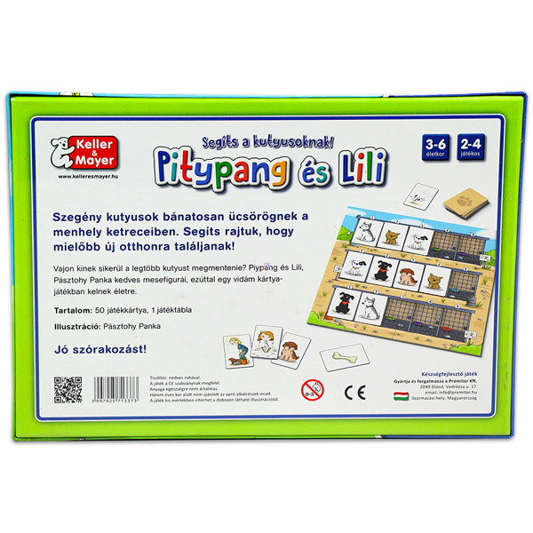 Pitypang és Lili - Segíts a kutyusoknak! kártyajáték - 3. Kép
