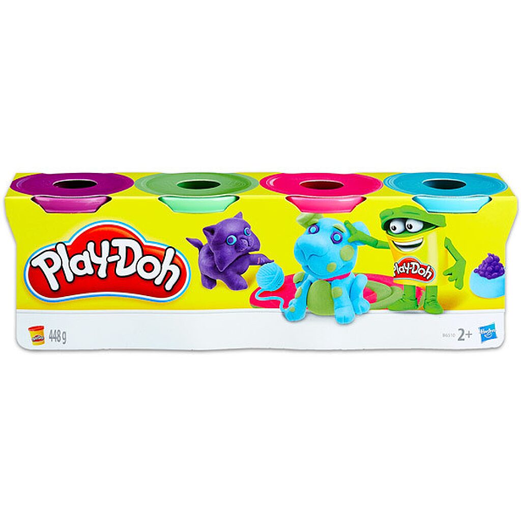 Play-Doh: 4 darabos gyurma készlet - divatszínek - 1. Kép
