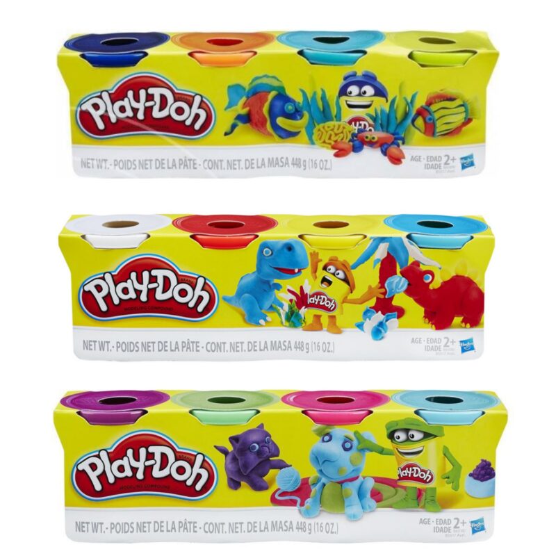 Play-Doh: 4 darabos gyurma készlet - divatszínek - 4. Kép