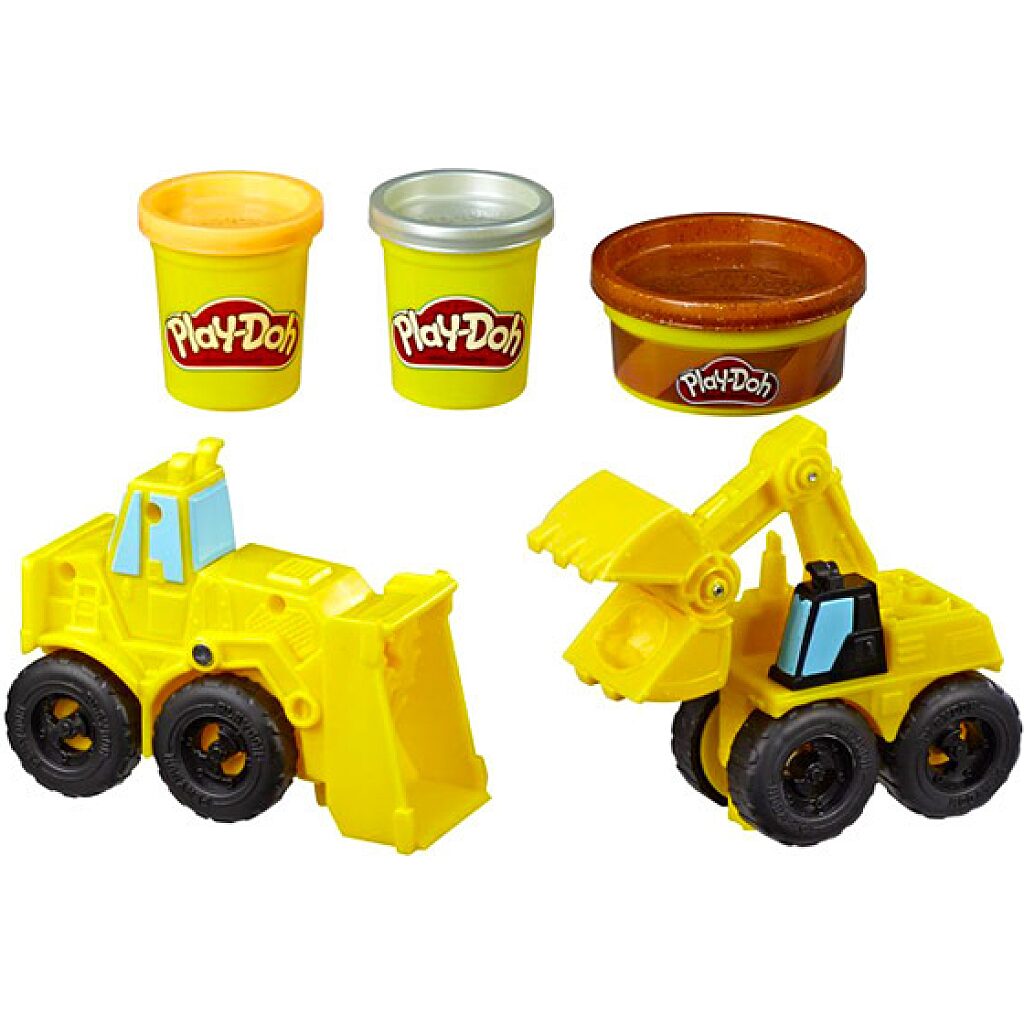 Play-Doh: Kerekek - Kotró és rakodó gépek gyurmaszett - 2. Kép