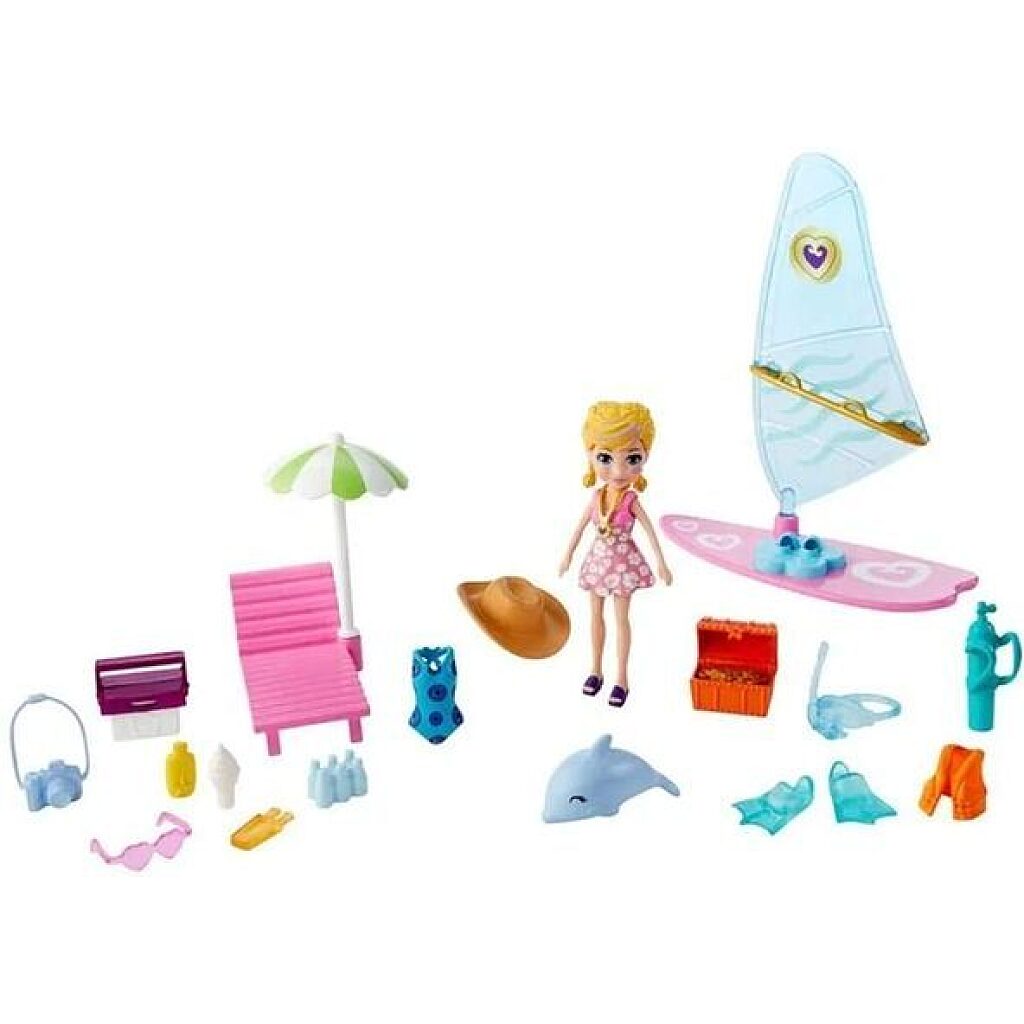 Polly Pocket: Polly szédületes szörfözés játékszett - 1. Kép