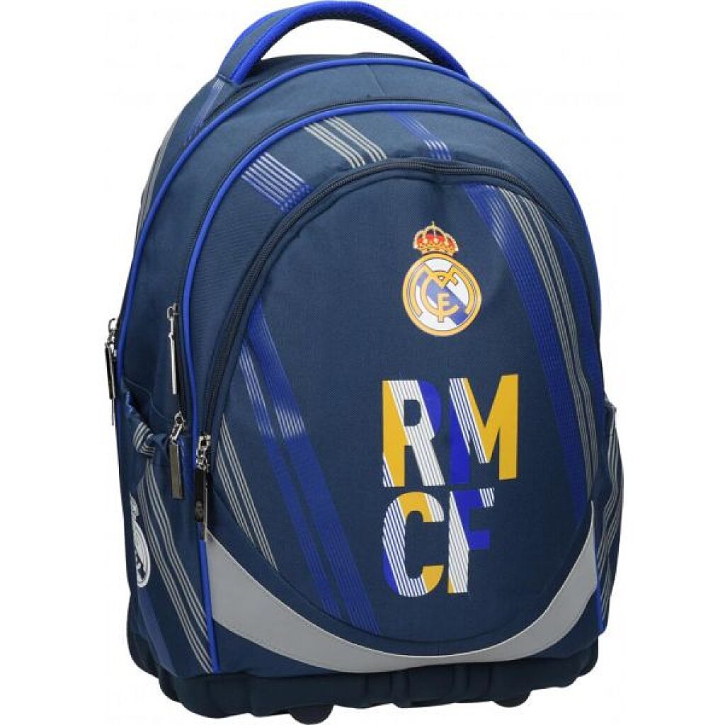 Real Madrid ergonomikus iskolatáska - kék/sárga - 1. Kép