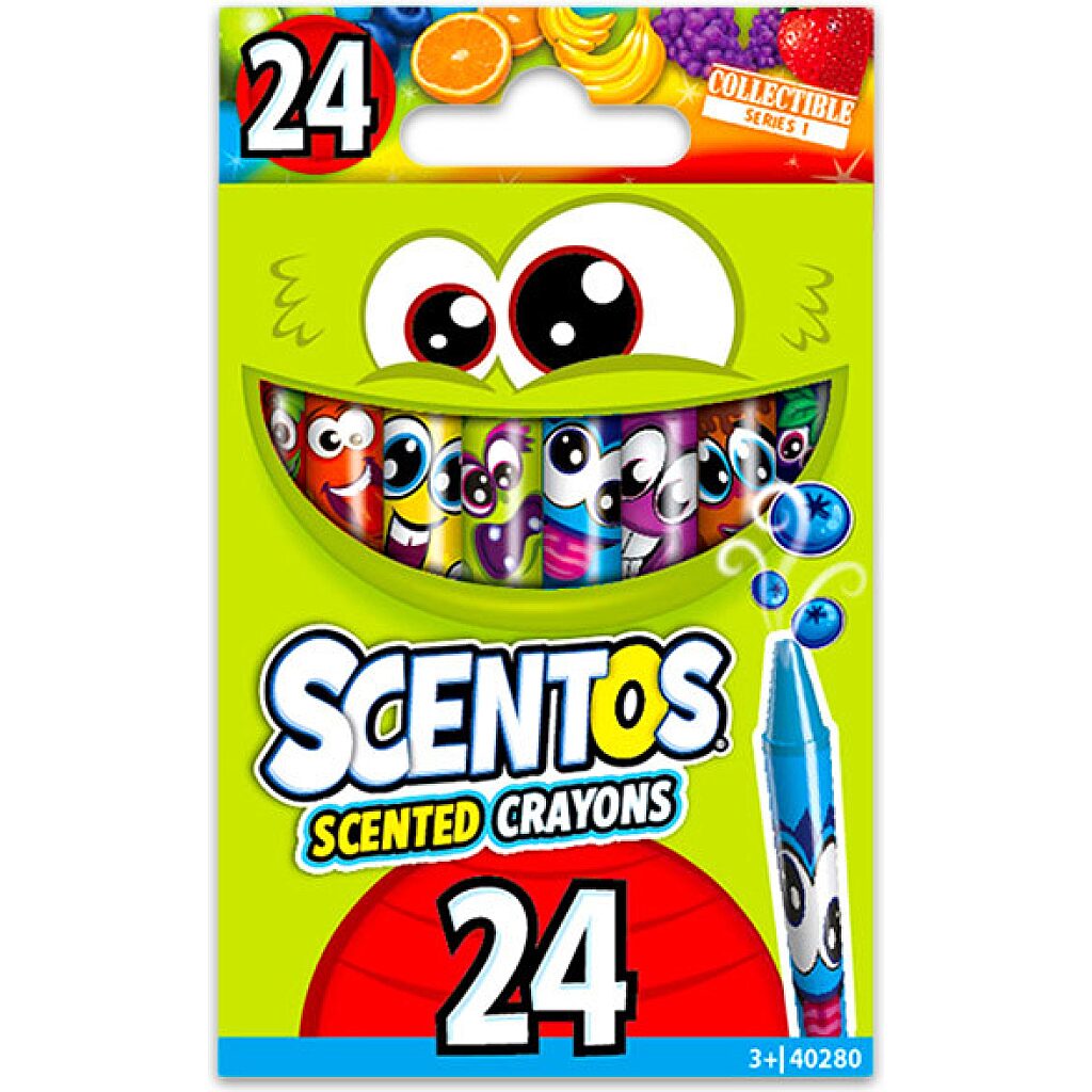 Scentos: 24 darabos illatos zsírkréta - 1. Kép