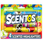 Scentos: 4 darabos illatos szövegkiemelő - alapszínek - 1. Kép