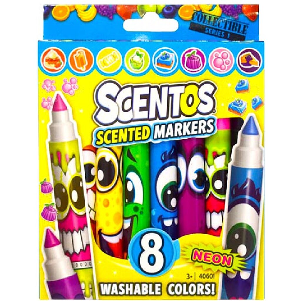 Scentos: Illatos 8 darabos filctoll - neon színek - 4. Kép