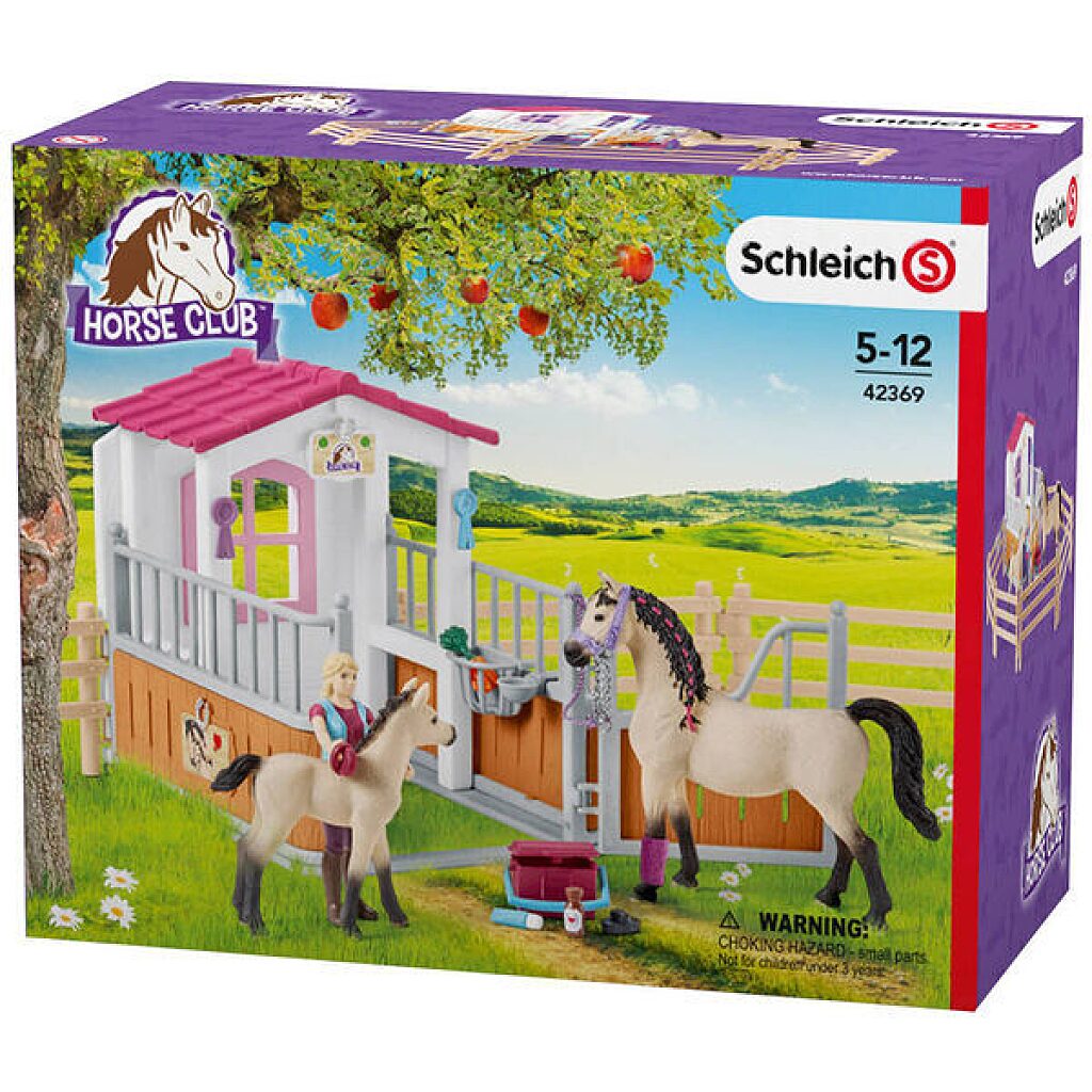 Schleich: Istállóállás Arab telivérrel és lovászlánnyal - 1. Kép