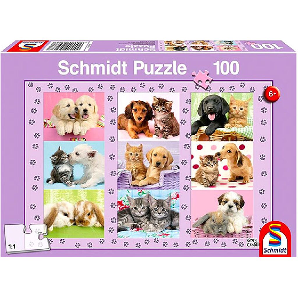 Schmidt: Kisállatok 100 db-os puzzle - 1. Kép