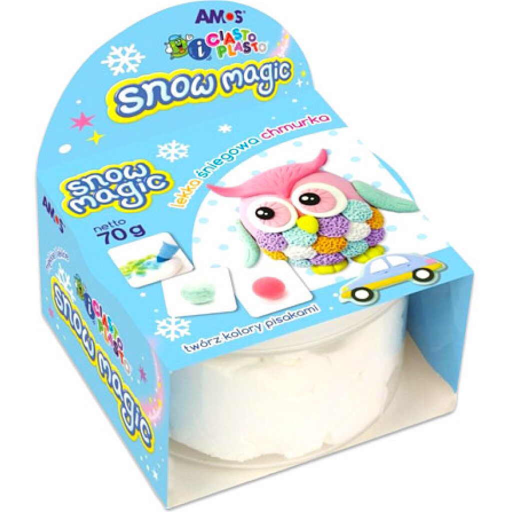 Snow Magic: fehér gyurma - 70g - 1. Kép