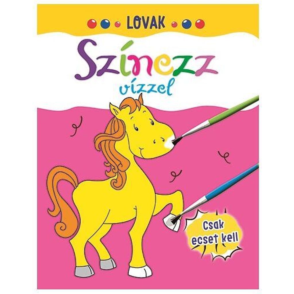 Színezz vízzel - Lovak - 1. Kép