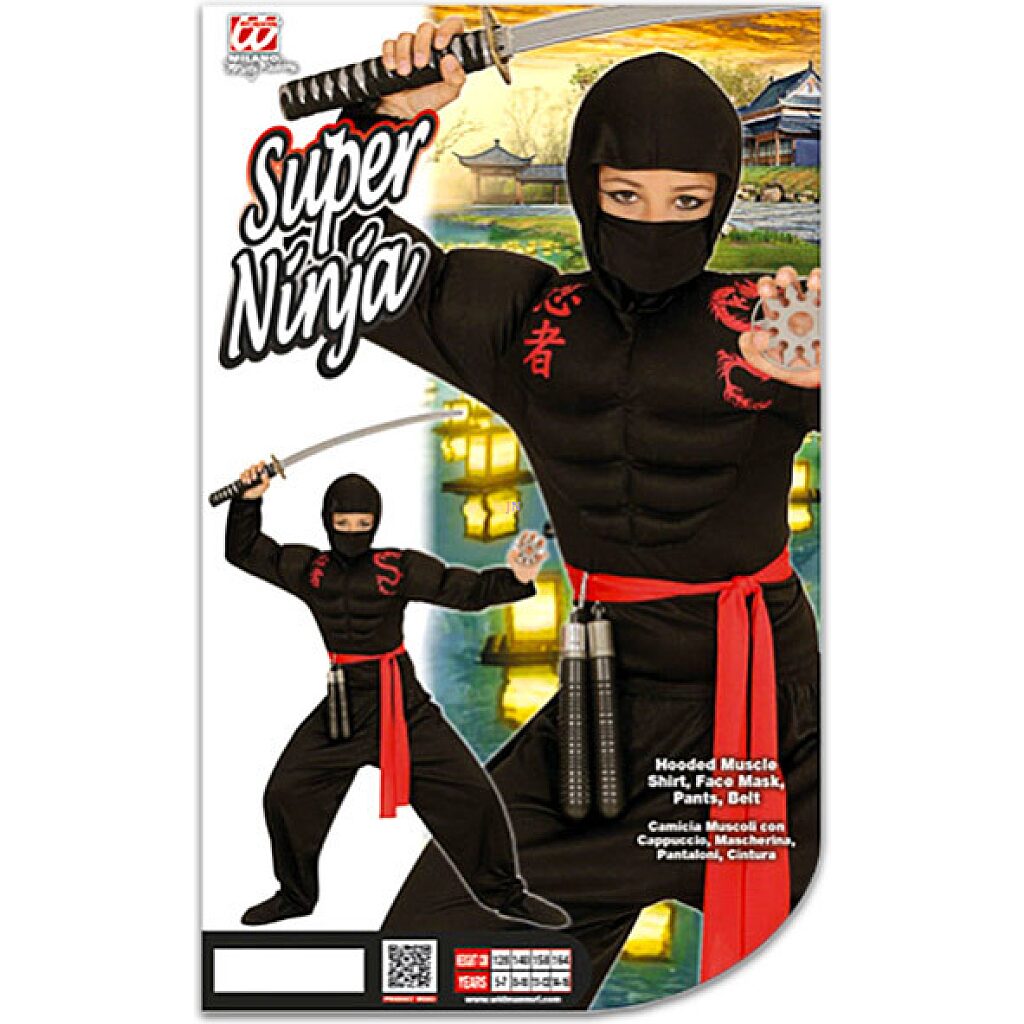 Szuper ninja jelmez - 158 cm-es méret - 1. Kép