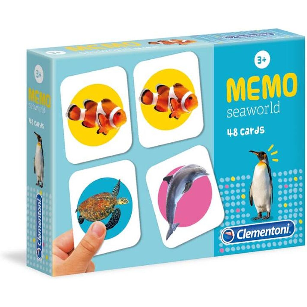 Tengeri élőlények zseb memória játék - Clementoni - 1. Kép