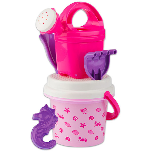 Tengeri kagyló homokozókészlet - rózsaszín - 1. Kép