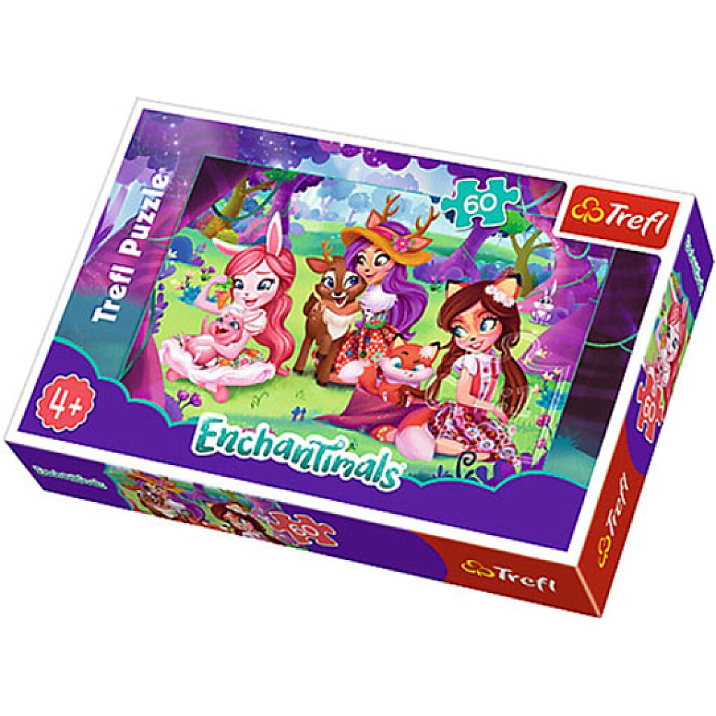 Trefl: EnchanTimals - Egy délután a barátokkal 60 darabos puzzle - 1. Kép