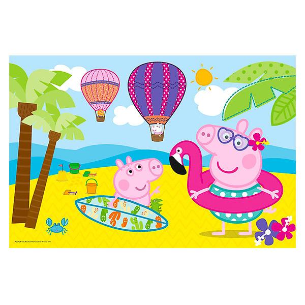 Trefl: Peppa malac nyaral 24 darabos maxi puzzle - 2. Kép