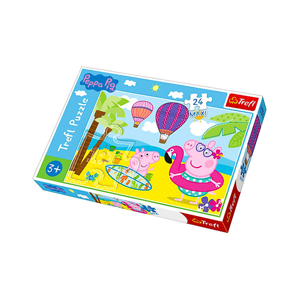 Trefl: Peppa malac nyaral 24 darabos maxi puzzle - 1. Kép