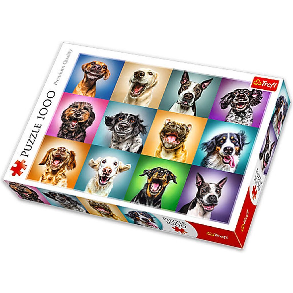 Trefl: vicces kutyák 1000 darabos puzzle - 1. Kép