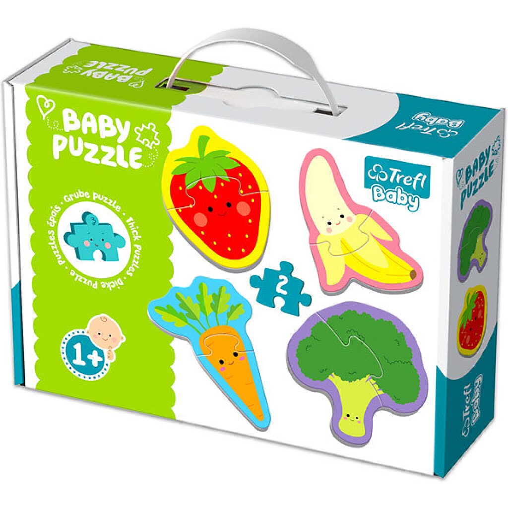 Trefl: zöldségek és gyümölcsök 4 x 2 darabos baba puzzle - 1. Kép