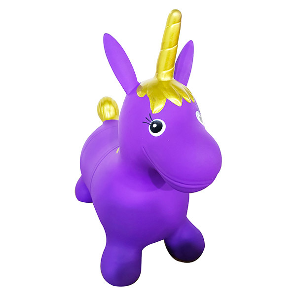 Ugráló unikornis - lila - 1. Kép