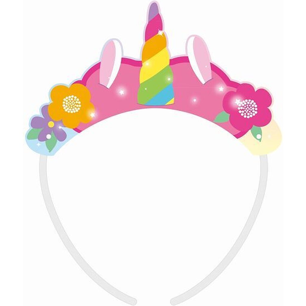 Unikornisos papír tiara - 4 darabos - 1. Kép