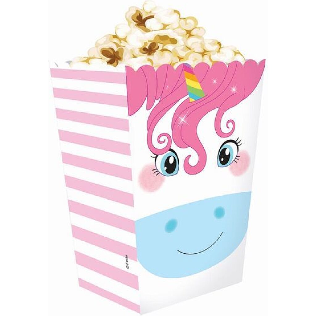 Unikornisos popcorn tartó