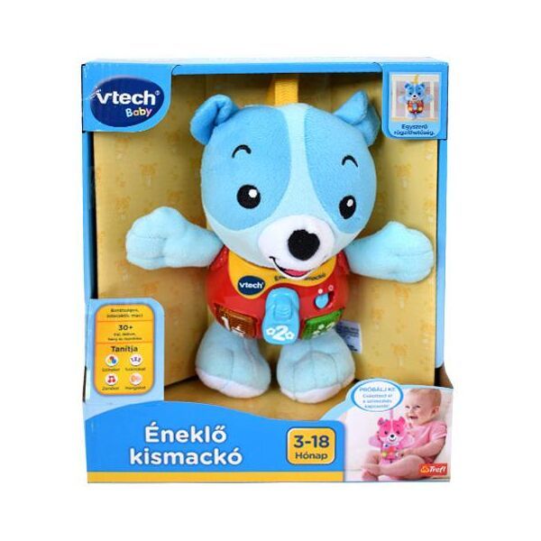 V-Tech: Éneklő kismackó - kék - 1. Kép