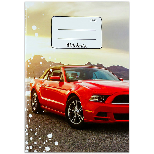 Victoria Ford Mustang vonalas füzet - A5-ös