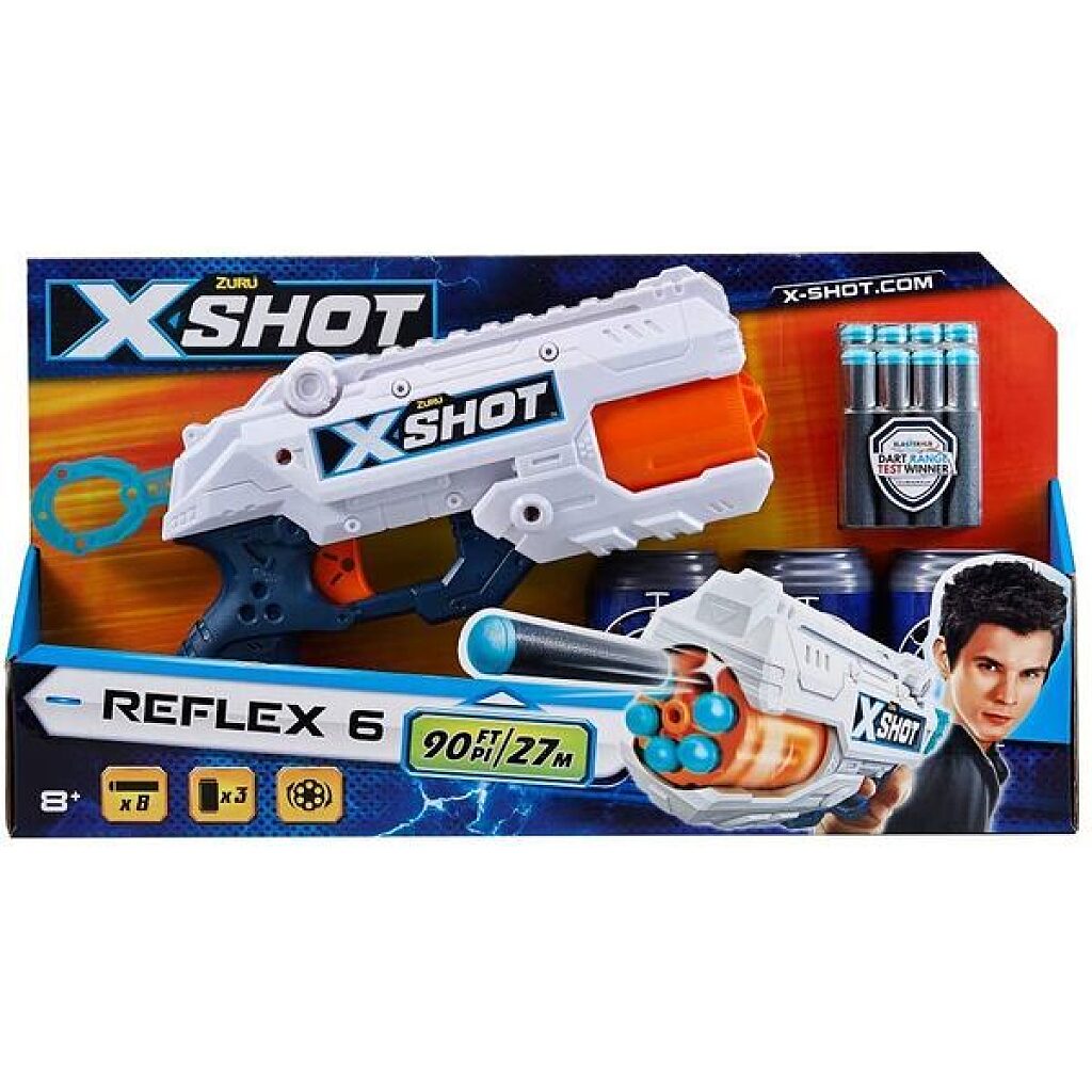X-Shot: Reflex 6 szivacslövő fegyver - 1. Kép