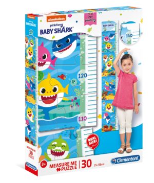Baby Shark - Mérj meg! 30 db-os magasságmérő puzzle - 1. Kép