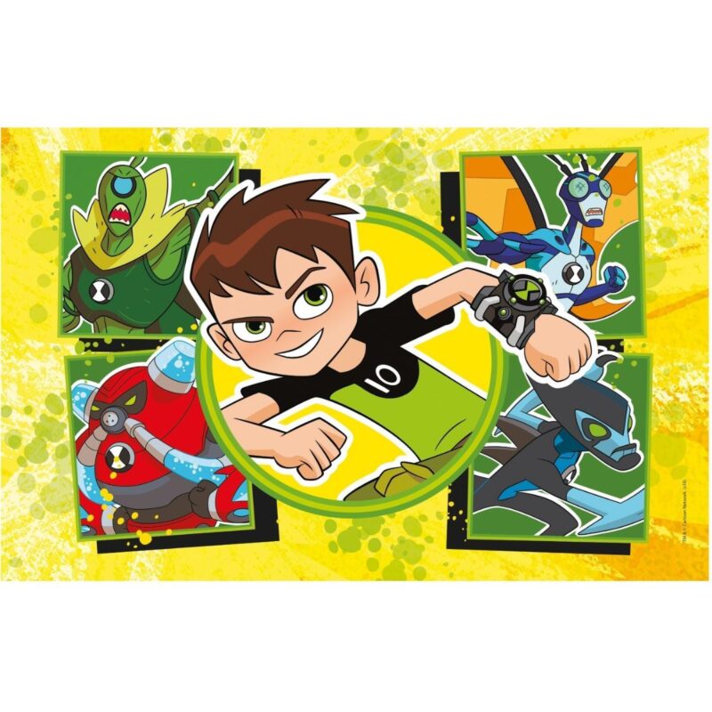 Ben Ten - 2 az 1-ben (2x60 db-os) Szuperszínes puzzle - 2. Kép