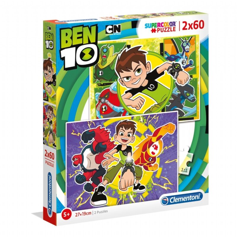 Ben Ten - 2 az 1-ben (2x60 db-os) Szuperszínes puzzle - 1. Kép