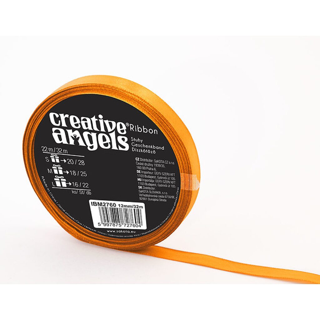 Creative Angel díszkötöző szatén szalag - arany - 1. Kép