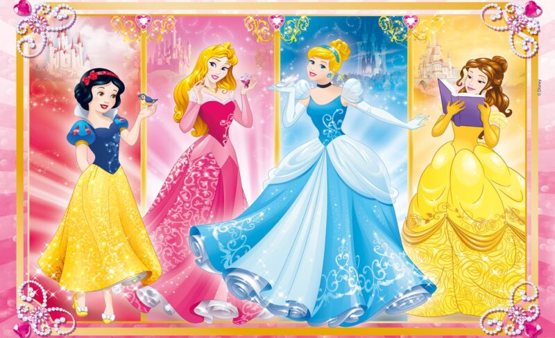 Disney hercegnők - 2 az 1-ben (2x60 db-os) Szuperszínes puzzle - 2. Kép