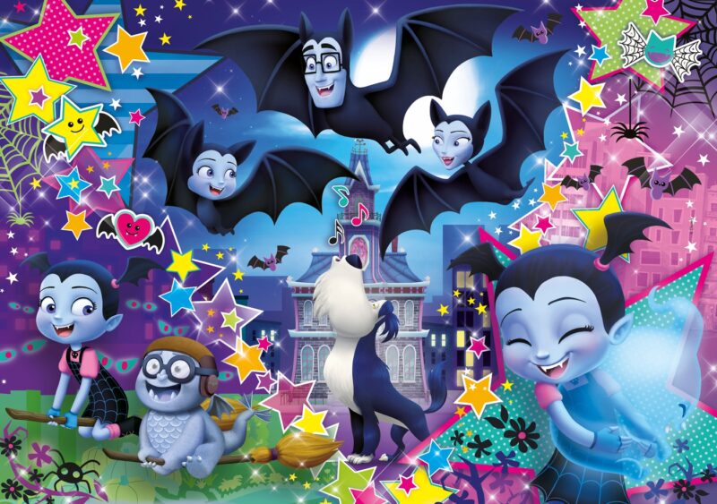 Disney Vampirina - 104 db-os csillogó puzzle - 2. Kép