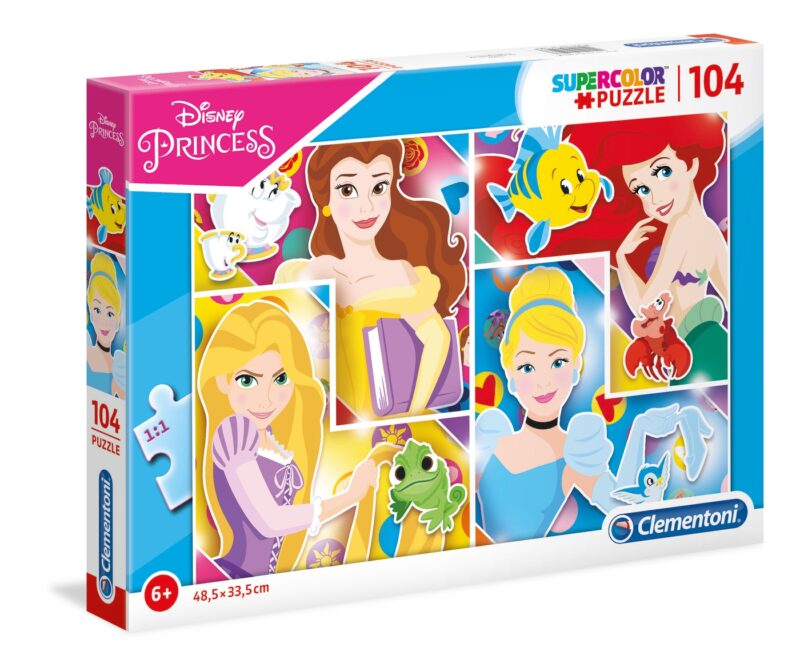 Disney Hercegnők 104 db-os Szuperszínes puzzle - 1. Kép