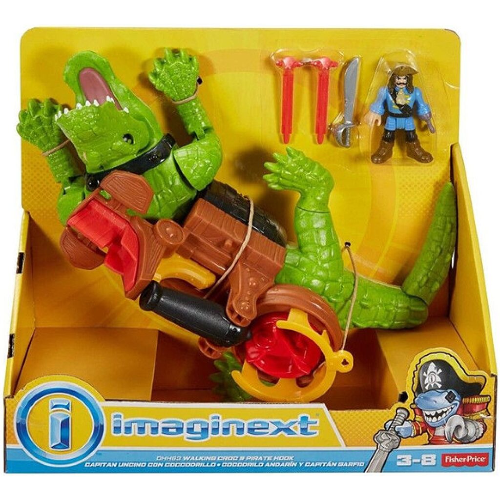 Imaginext: sétáló krokodil és Hook kapitány - 1. Kép