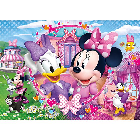 Minnie segítői (Minnie és Daisy) - 104 db-os csillogó puzzle - 2. Kép