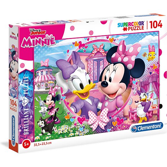 Minnie segítői (Minnie és Daisy) - 104 db-os csillogó puzzle - 1. Kép