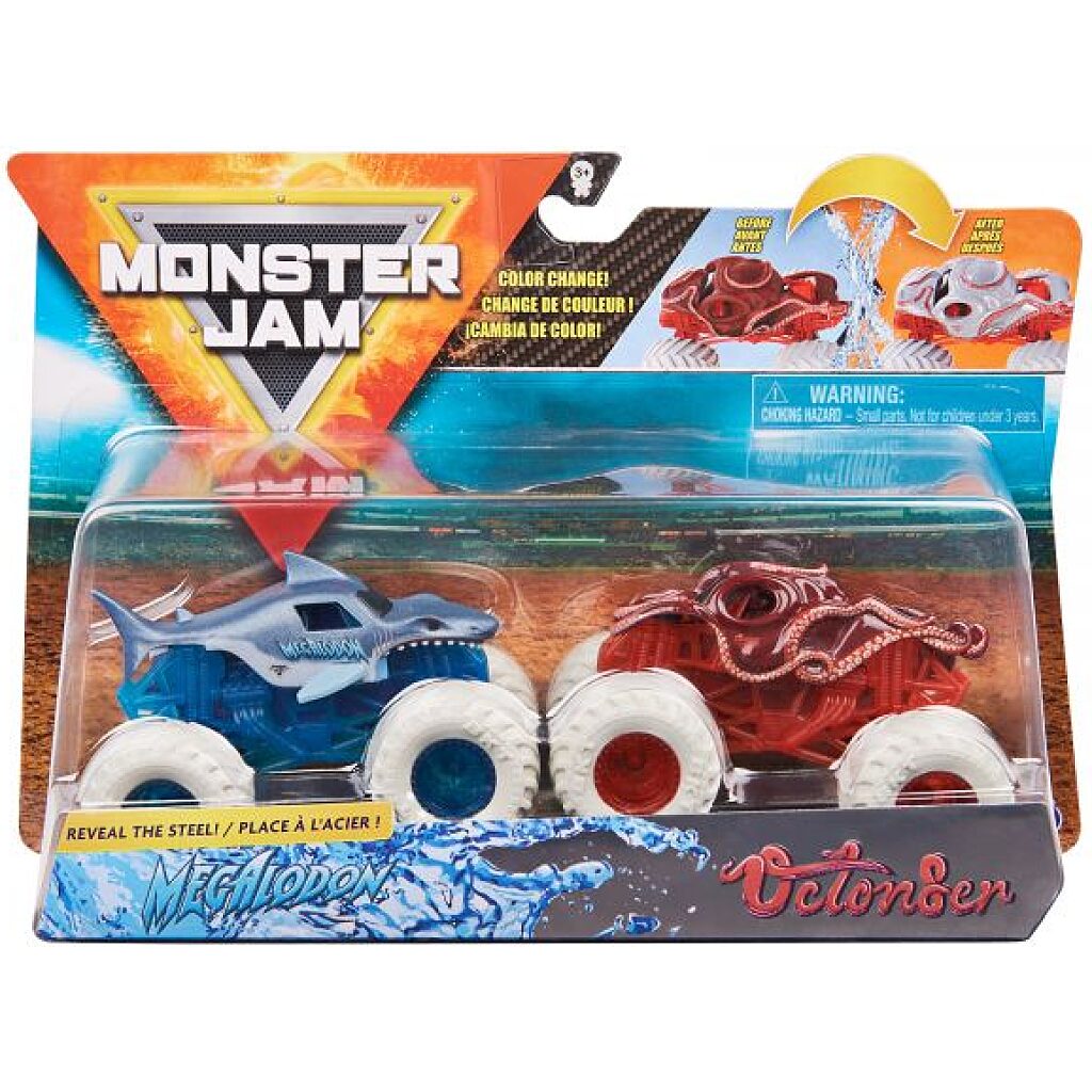 Monster Jam: Megalodon és Octonber 2 darabos kisautó szett - 1. Kép